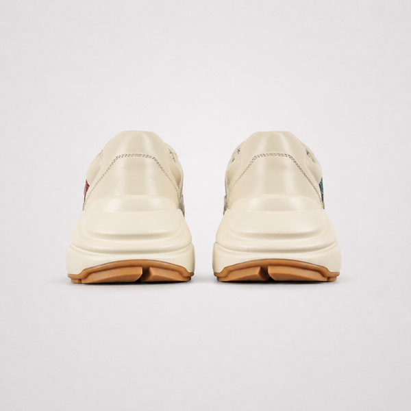 Gucci Rhyton Glitter sneaker, angled three-quarter view