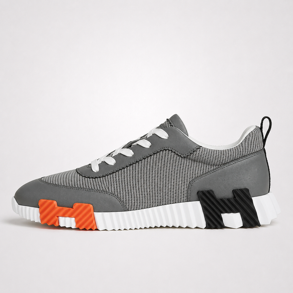 Hermès Bouncing Grey sneaker, side profile view