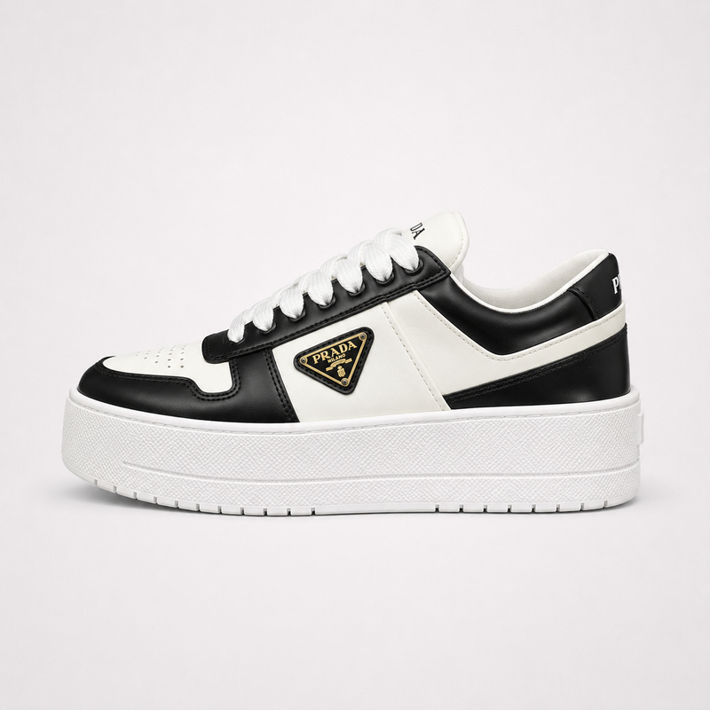 Prada 01 Sneakers White Black - Women's